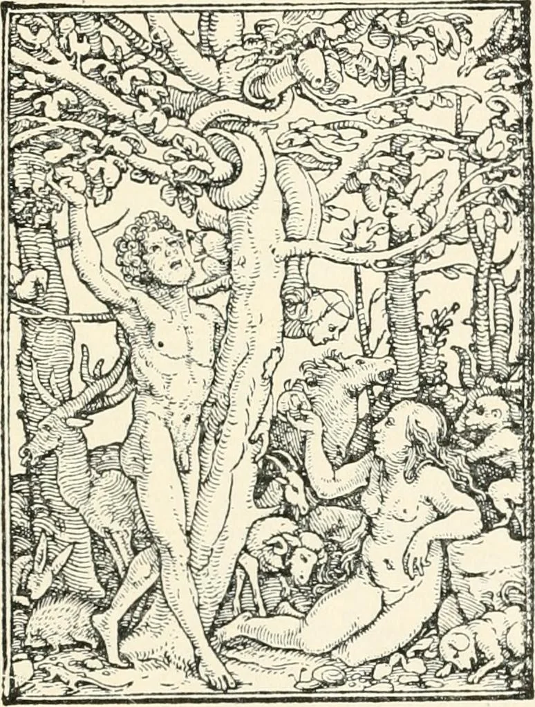 An illustration from The dance of death : the full series of wood engravings reproduced in phototype from the proofs and original editions, 1886, leaf 49