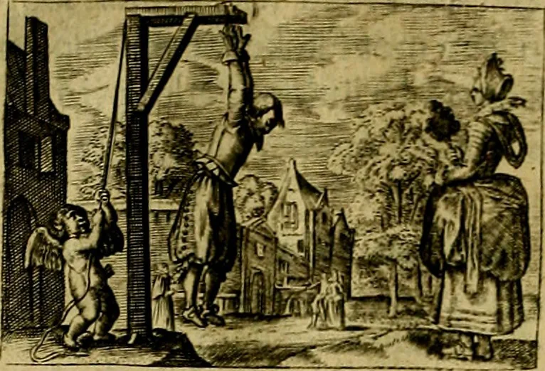 An illustration from Dan. Heinsii Lof-Sanck Van Iesus Christus, den eenigen end eeuwigen Son Godes. Met noodelicke Vytleggingen aenvvÿsende den gront van het out Christelick geloof, in den selven vervat, 1616, leaf 107