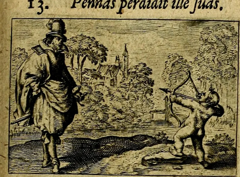An illustration from Dan. Heinsii Lof-Sanck Van Iesus Christus, den eenigen end eeuwigen Son Godes. Met noodelicke Vytleggingen aenvvÿsende den gront van het out Christelick geloof, in den selven vervat, 1616, leaf 150