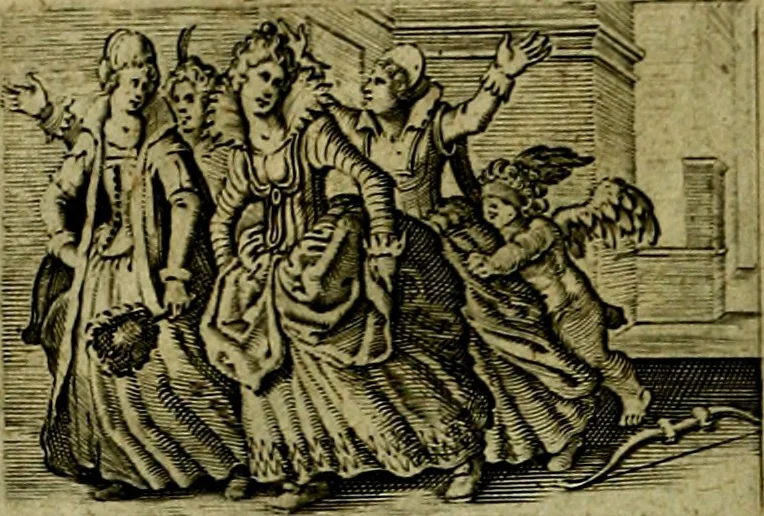 An illustration from Dan. Heinsii Lof-Sanck Van Iesus Christus, den eenigen end eeuwigen Son Godes. Met noodelicke Vytleggingen aenvvÿsende den gront van het out Christelick geloof, in den selven vervat, 1616, leaf 151