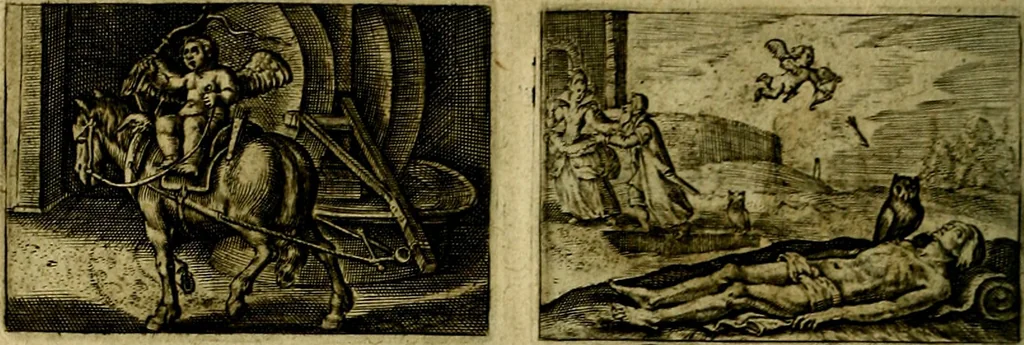 An illustration from Dan. Heinsii Lof-Sanck Van Iesus Christus, den eenigen end eeuwigen Son Godes. Met noodelicke Vytleggingen aenvvÿsende den gront van het out Christelick geloof, in den selven vervat, 1616, leaf 169