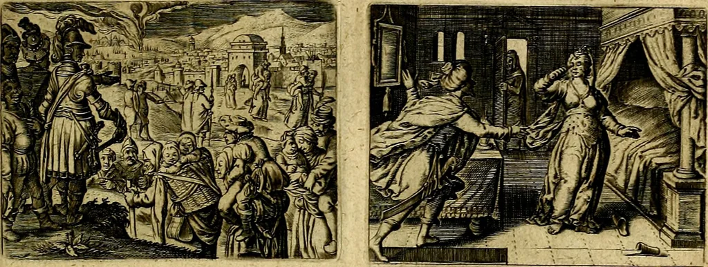 An illustration from Dan. Heinsii Lof-Sanck Van Iesus Christus, den eenigen end eeuwigen Son Godes. Met noodelicke Vytleggingen aenvvÿsende den gront van het out Christelick geloof, in den selven vervat, 1616, leaf 172