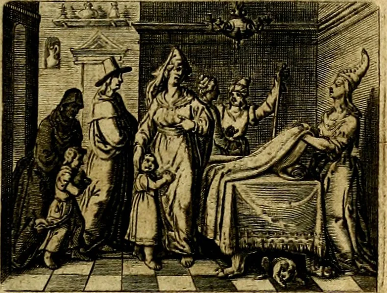 An illustration from Dan. Heinsii Lof-Sanck Van Iesus Christus, den eenigen end eeuwigen Son Godes. Met noodelicke Vytleggingen aenvvÿsende den gront van het out Christelick geloof, in den selven vervat, 1616, leaf 174