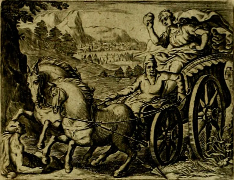 An illustration from Dan. Heinsii Lof-Sanck Van Iesus Christus, den eenigen end eeuwigen Son Godes. Met noodelicke Vytleggingen aenvvÿsende den gront van het out Christelick geloof, in den selven vervat, 1616, leaf 175