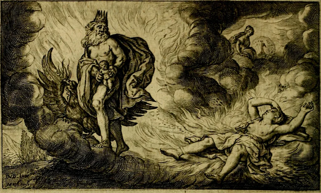 An illustration from Dan. Heinsii Lof-Sanck Van Iesus Christus, den eenigen end eeuwigen Son Godes. Met noodelicke Vytleggingen aenvvÿsende den gront van het out Christelick geloof, in den selven vervat, 1616, leaf 183