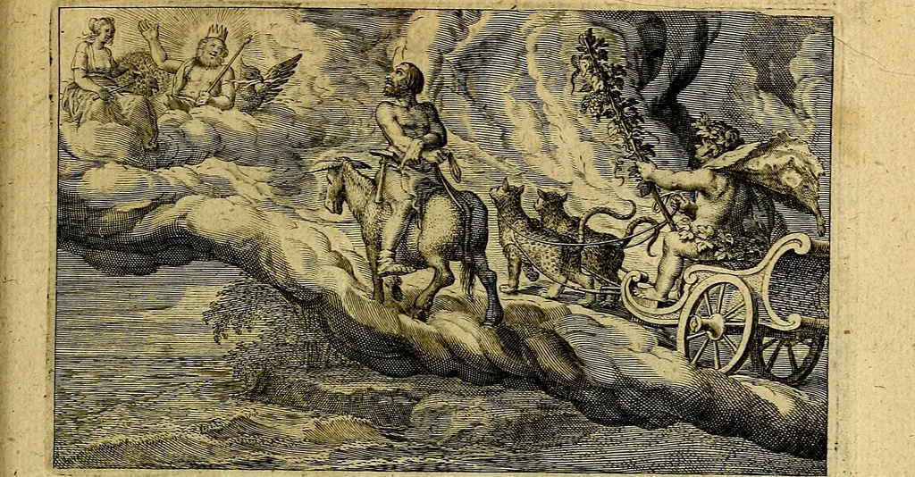An illustration from Dan. Heinsii Lof-Sanck Van Iesus Christus, den eenigen end eeuwigen Son Godes. Met noodelicke Vytleggingen aenvvÿsende den gront van het out Christelick geloof, in den selven vervat, 1616, leaf 204