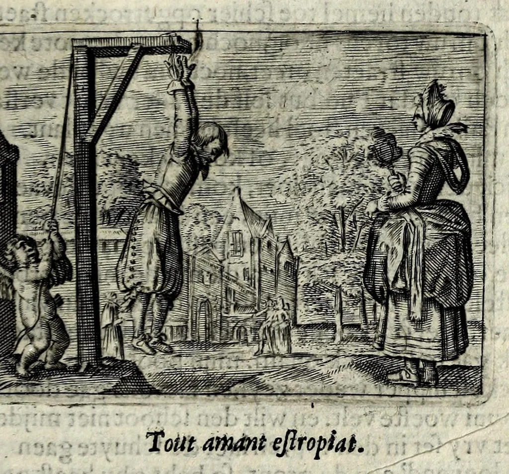 An illustration from Dan. Heinsii Lof-sanck van Iesus Christus den eenigen ende eeuwigen sone Godes : ende zyne andere nederduytse poemata, nieuwelijcks vermeerdert ende verbetert met de uytlegginghen, 1650, leaf 137