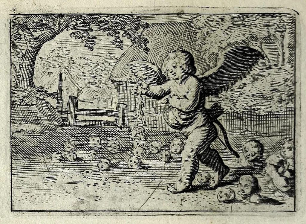 An illustration from Dan. Heinsii Lof-sanck van Iesus Christus den eenigen ende eeuwigen sone Godes : ende zyne andere nederduytse poemata, nieuwelijcks vermeerdert ende verbetert met de uytlegginghen, 1650, leaf 186