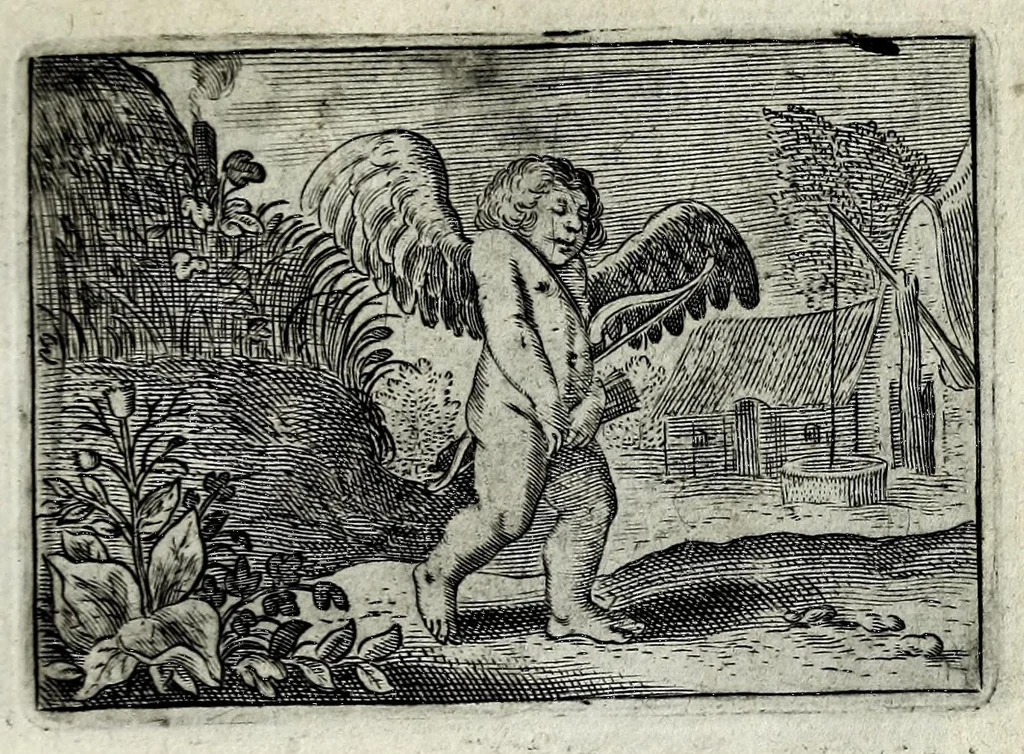 An illustration from Dan. Heinsii Lof-sanck van Iesus Christus den eenigen ende eeuwigen sone Godes : ende zyne andere nederduytse poemata, nieuwelijcks vermeerdert ende verbetert met de uytlegginghen, 1650, leaf 197