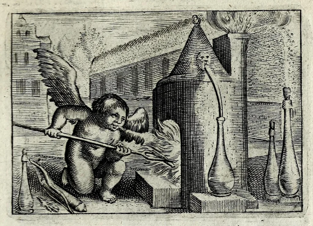 An illustration from Dan. Heinsii Lof-sanck van Iesus Christus den eenigen ende eeuwigen sone Godes : ende zyne andere nederduytse poemata, nieuwelijcks vermeerdert ende verbetert met de uytlegginghen, 1650, leaf 213