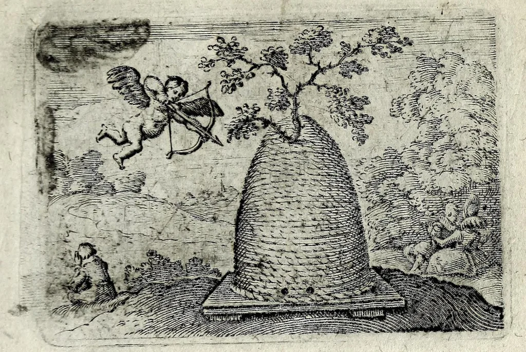 An illustration from Dan. Heinsii Lof-sanck van Iesus Christus den eenigen ende eeuwigen sone Godes : ende zyne andere nederduytse poemata, nieuwelijcks vermeerdert ende verbetert met de uytlegginghen, 1650, leaf 223