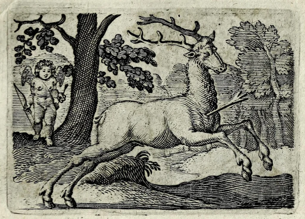 An illustration from Dan. Heinsii Lof-sanck van Iesus Christus den eenigen ende eeuwigen sone Godes : ende zyne andere nederduytse poemata, nieuwelijcks vermeerdert ende verbetert met de uytlegginghen, 1650, leaf 225