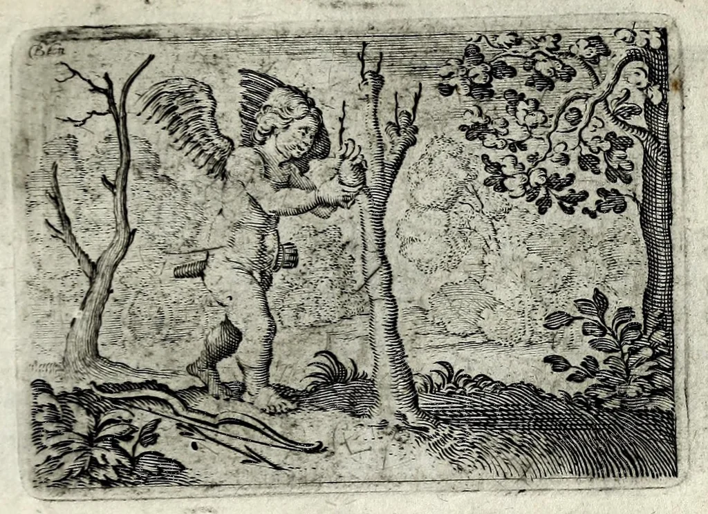 An illustration from Dan. Heinsii Lof-sanck van Iesus Christus den eenigen ende eeuwigen sone Godes : ende zyne andere nederduytse poemata, nieuwelijcks vermeerdert ende verbetert met de uytlegginghen, 1650, leaf 227