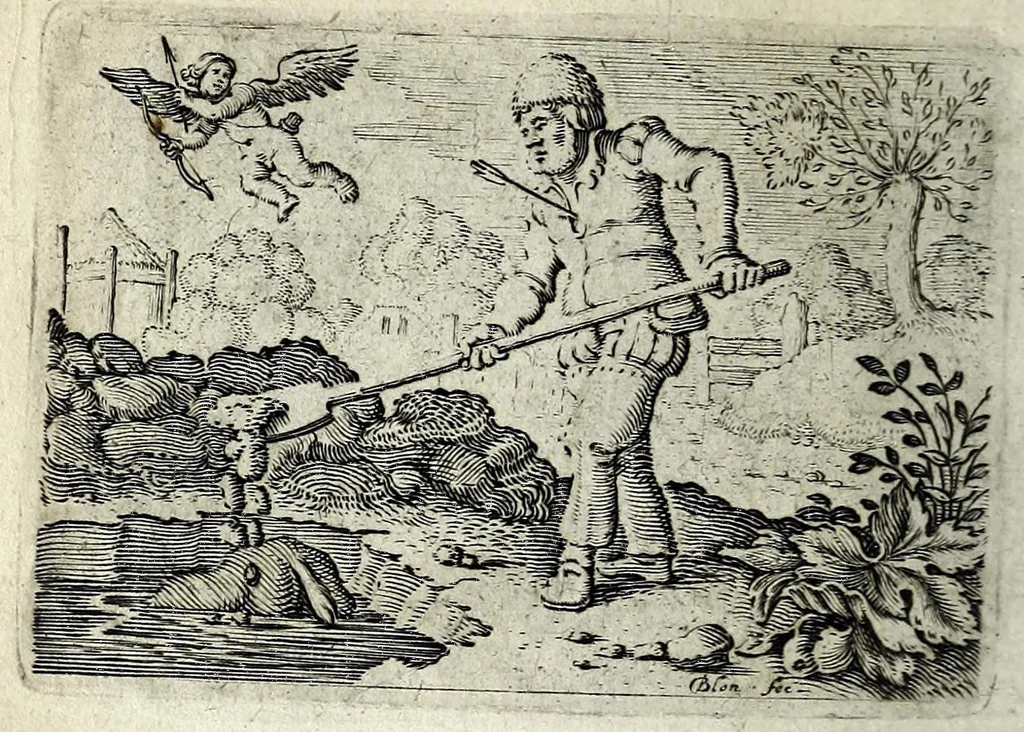 An illustration from Dan. Heinsii Lof-sanck van Iesus Christus den eenigen ende eeuwigen sone Godes : ende zyne andere nederduytse poemata, nieuwelijcks vermeerdert ende verbetert met de uytlegginghen, 1650, leaf 228