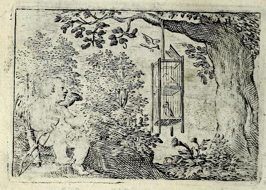 An illustration from Dan. Heinsii Lof-sanck van Iesus Christus den eenigen ende eeuwigen sone Godes : ende zyne andere nederduytse poemata, nieuwelijcks vermeerdert ende verbetert met de uytlegginghen, 1650, leaf 232