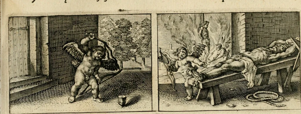 An illustration from Dan. Heinsii Nederduytsche poemata, 1616, leaf 102
