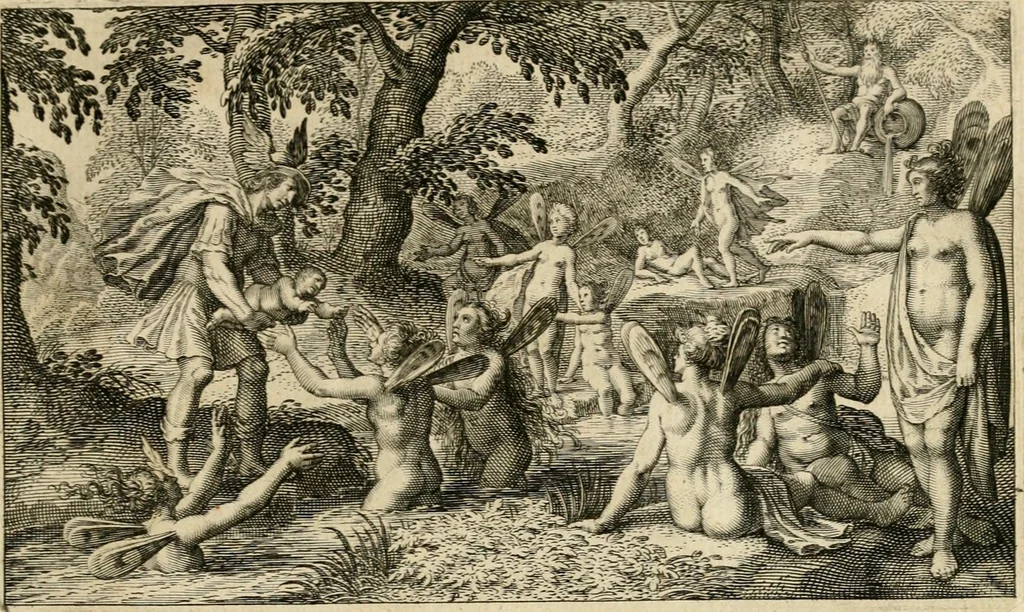 An illustration from Dan. Heinsii Nederduytsche poemata, 1616, leaf 136