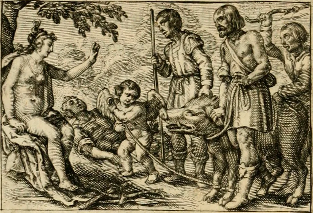 An illustration from Dan. Heinsii Nederduytsche poemata, 1616, leaf 69