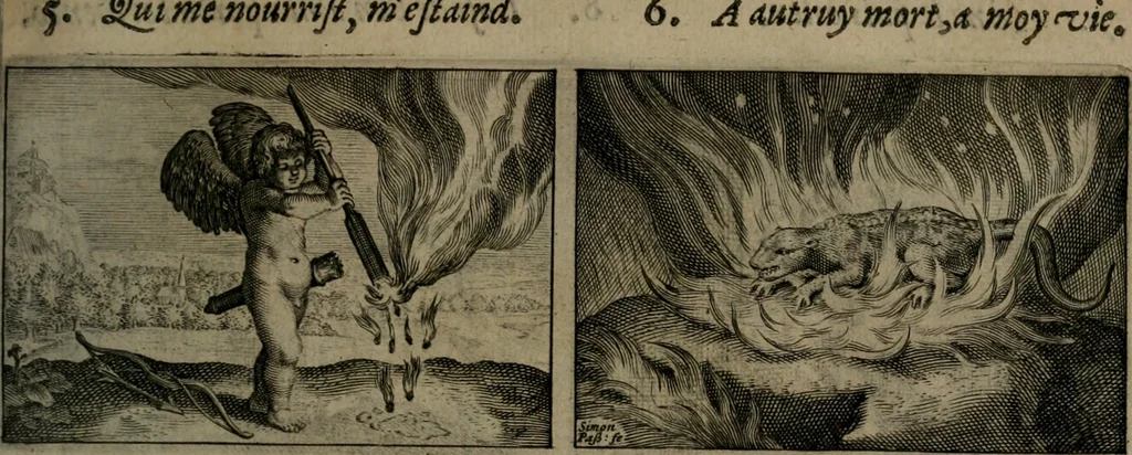 An illustration from Dan. Heinsii Nederduytsche poemata, 1618, leaf 108