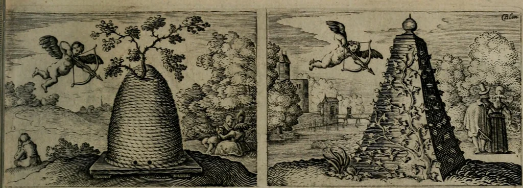 An illustration from Dan. Heinsii Nederduytsche poemata, 1618, leaf 112