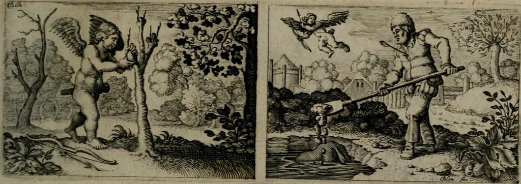 An illustration from Dan. Heinsii Nederduytsche poemata, 1618, leaf 114