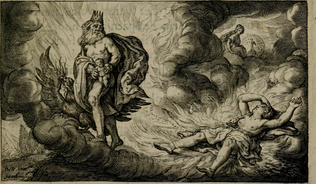 An illustration from Dan. Heinsii Nederduytsche poemata, 1618, leaf 128