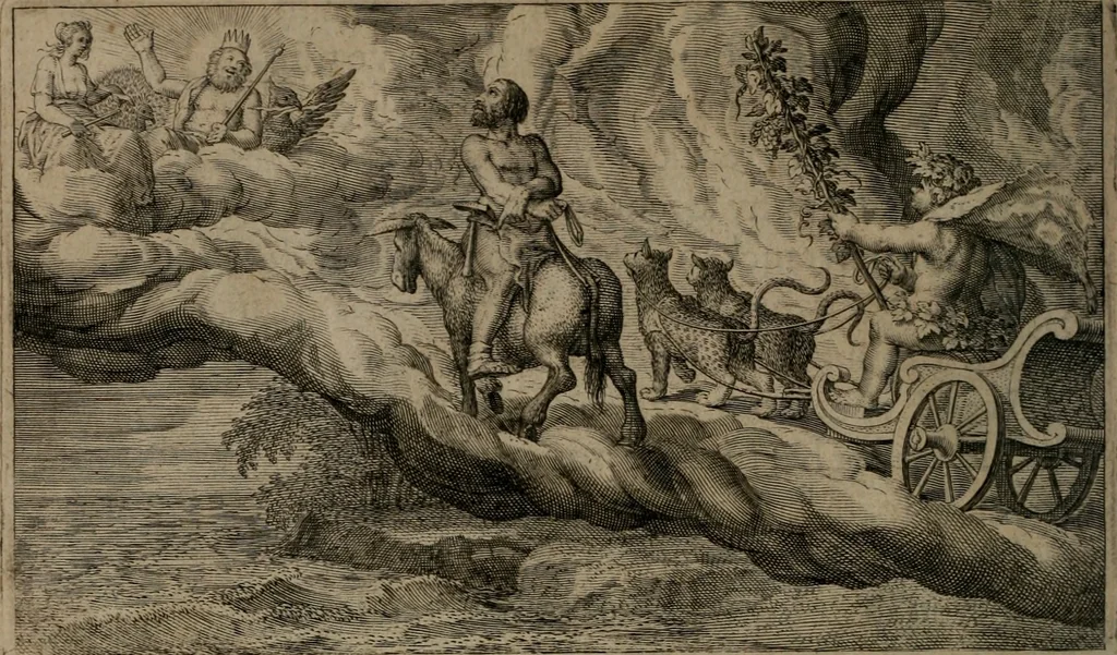 An illustration from Dan. Heinsii Nederduytsche poemata, 1618, leaf 145