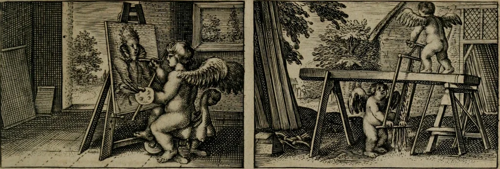 An illustration from Dan. Heinsii Nederduytsche poemata, 1618, leaf 94
