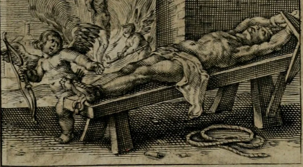 An illustration from Dan. Heinsii Nederduytsche poemata, 1618, leaf 96