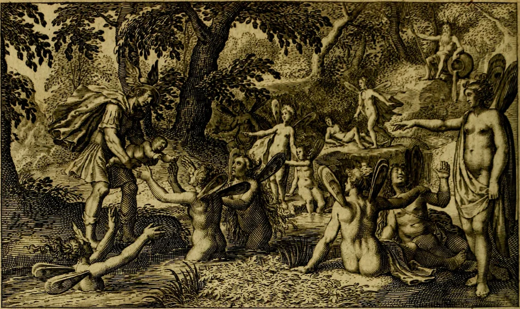 An illustration from Dan. Heinsii Nederduytsche poemata ; by een vergadert en uytgegeven door P. S, 1618, leaf 109