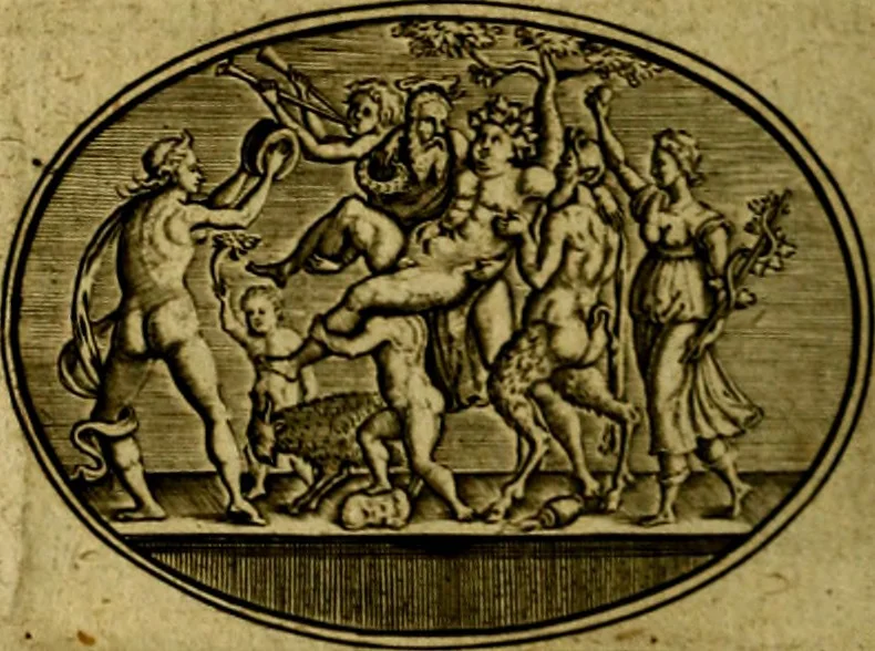 An illustration from Dan. Heinsii Nederduytsche poemata ; by een vergadert en uytgegeven door P. S, 1618, leaf 111
