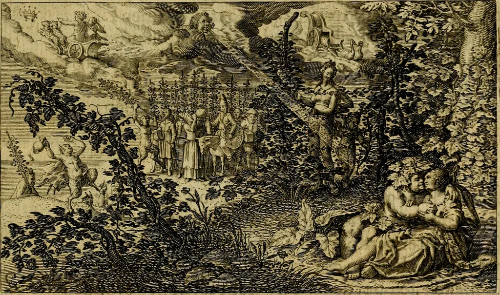 An illustration from Dan. Heinsii Nederduytsche poemata ; by een vergadert en uytgegeven door P. S, 1618, leaf 126