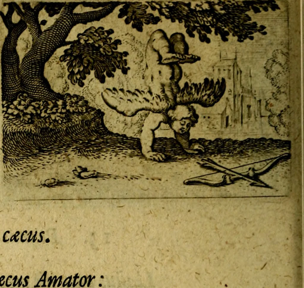 An illustration from Dan. Heinsii Nederduytsche poemata ; by een vergadert en uytgegeven door P. S, 1618, leaf 75