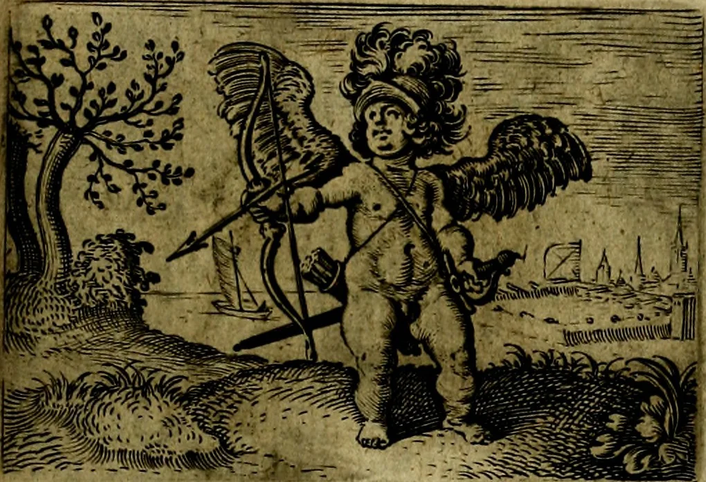An illustration from Dan. Heinsii Nederduytsche poemata ; by een vergadert en uytgegeven door P. S, 1618, leaf 76