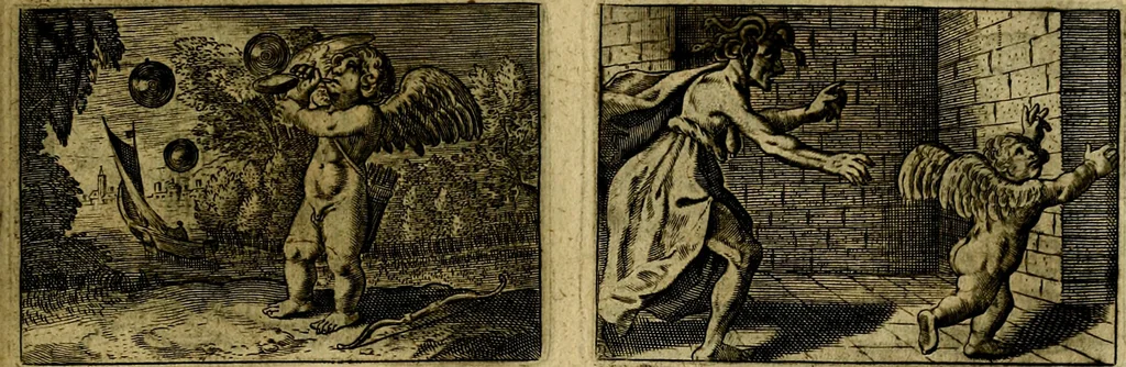 An illustration from Dan. Heinsii Nederduytsche poemata ; by een vergadert en uytgegeven door P. S, 1618, leaf 78