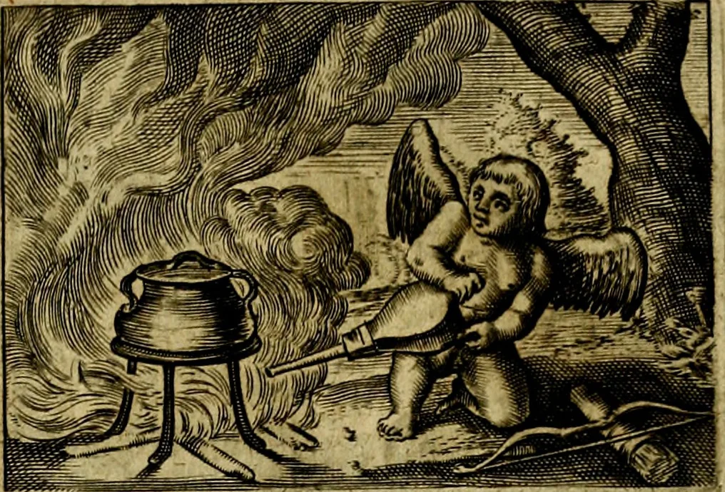 An illustration from Dan. Heinsii Nederduytsche poemata ; by een vergadert en uytgegeven door P. S, 1618, leaf 82