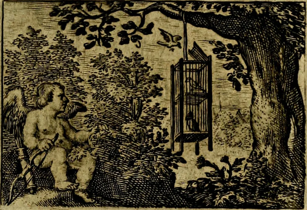 An illustration from Dan. Heinsii Nederduytsche poemata ; by een vergadert en uytgegeven door P. S, 1618, leaf 92