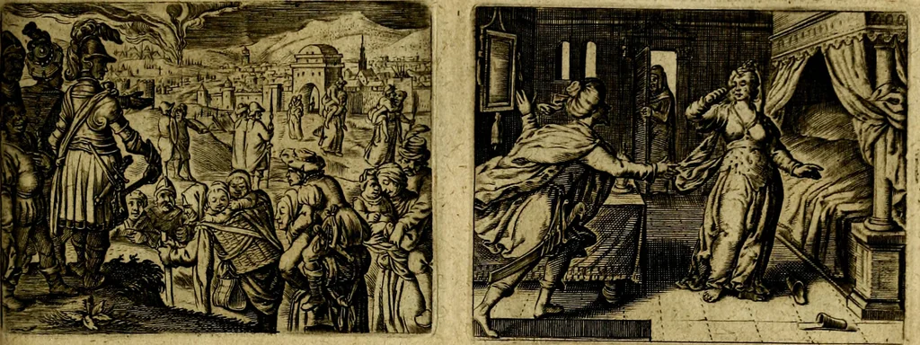 An illustration from Dan. Heinsii Nederduytsche poemata ; by een vergadert en uytgegeven door P. S, 1618, leaf 96