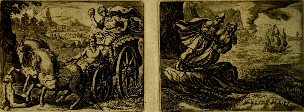 An illustration from Dan. Heinsii Nederduytsche poemata ; by een vergadert en uytgegeven door P. S, 1618, leaf 99