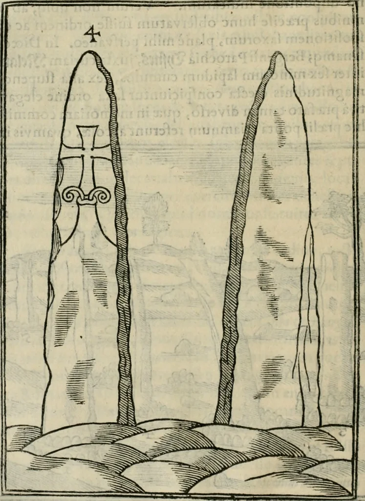 An illustration from Danicorum monumentorum libri sex : e spissis antiquitatum tenebris et in Dania ac Norvegia extantibus ruderibus, 1643, leaf 133