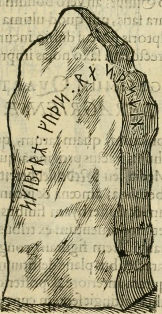 An illustration from Danicorum monumentorum libri sex : e spissis antiquitatum tenebris et in Dania ac Norvegia extantibus ruderibus, 1643, leaf 282