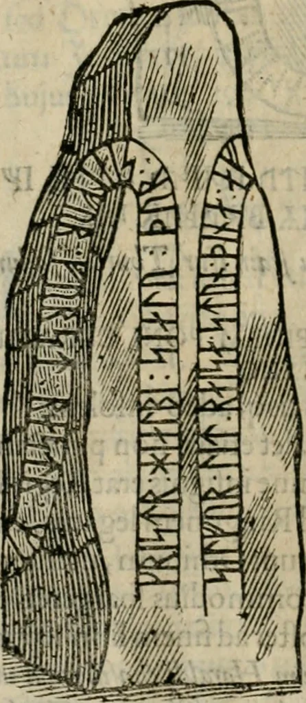 An illustration from Danicorum monumentorum libri sex : e spissis antiquitatum tenebris et in Dania ac Norvegia extantibus ruderibus, 1643, leaf 301