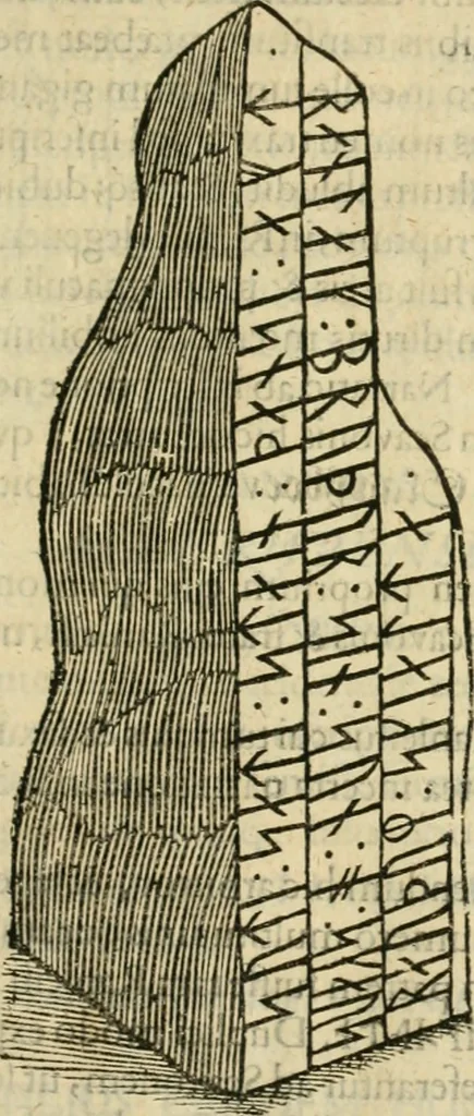 An illustration from Danicorum monumentorum libri sex : e spissis antiquitatum tenebris et in Dania ac Norvegia extantibus ruderibus, 1643, leaf 308