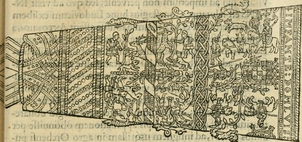 An illustration from Danicorum monumentorum libri sex : e spissis antiquitatum tenebris et in Dania ac Norvegia extantibus ruderibus, 1643, leaf 506
