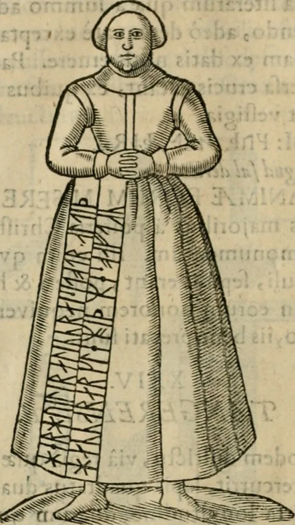 An illustration from Danicorum monumentorum libri sex : e spissis antiquitatum tenebris et in Dania ac Norvegia extantibus ruderibus, 1643, leaf 589
