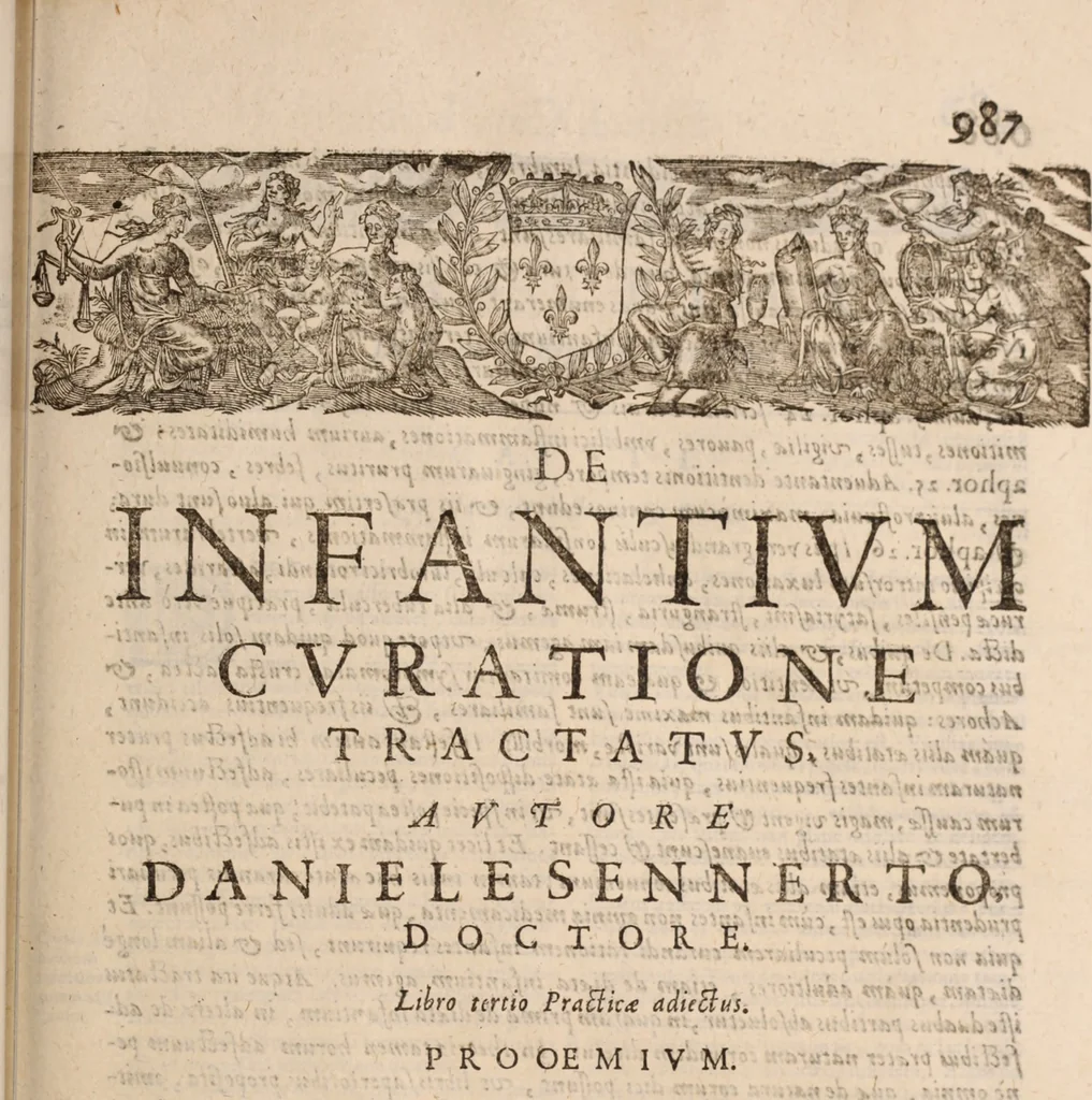 An illustration from Danielis Sennerti Vratislaviensis, D. Et Medicinae In Academia Wittebergensi Profesessoris publici., 1641, leaf 660