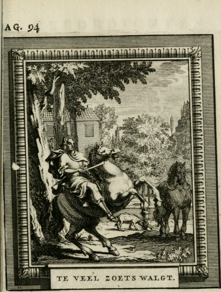 An illustration from Daniël Willinks Bloemkrans van christelyke liefde- en zeededichten ; nevens eenige Christelyke gezangen, 1714, leaf 140