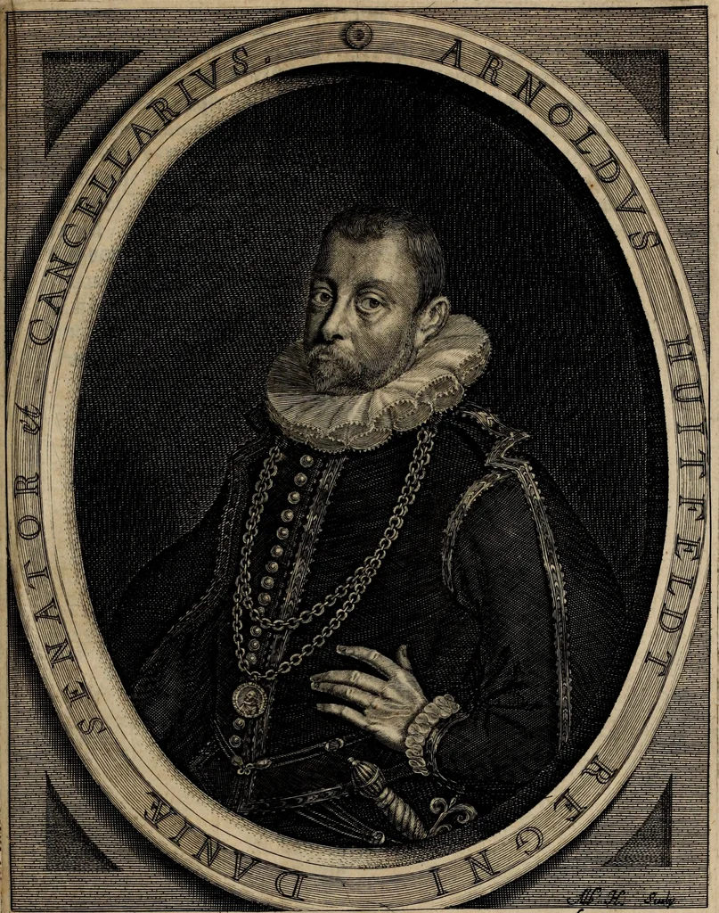 An illustration from Danmarckis Rigis Krønicke, 1652, leaf 18
