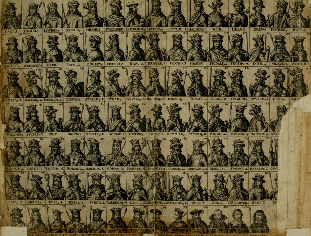 An illustration from Danmarckis Rigis Krønicke, 1652, leaf 23