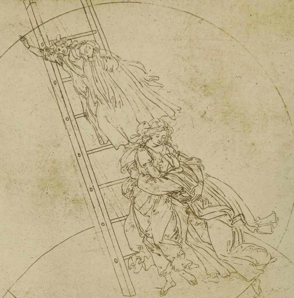 An illustration from Dante and the mystics : a study of the mystical aspect of the Divina commedia and its relations with some of its mediaeval sources, 1913, leaf 6